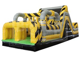 Construction Themed 2-Lane Obstacle Course Challenge