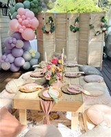 Wooden Low Picnic Table