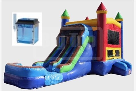 Castle Xl 2 Lanes with Snow Cone Machine Combo
