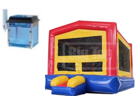 Super Fun Bouncer with Snow Cone Machine Combo